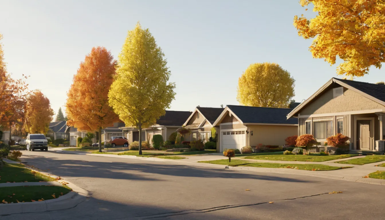 A neighborhood of bungalows and ranch homes in Westland